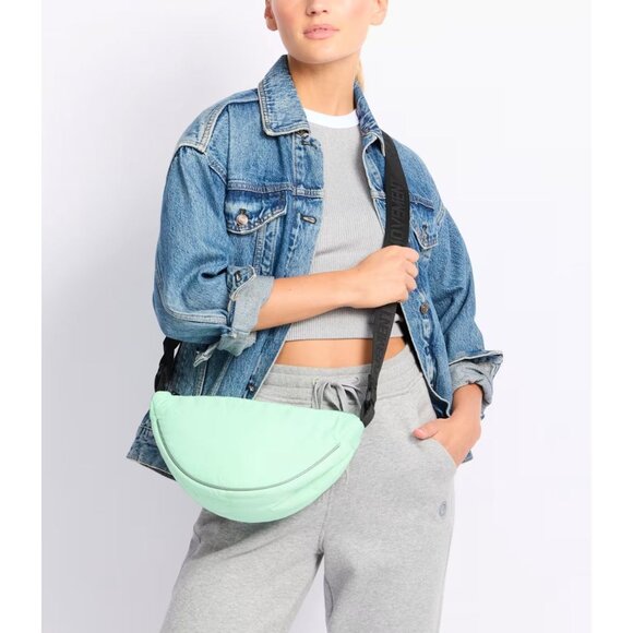 FP Movement by Free People Mint Green Bulls Eye Sling Bag NEW NWT - Picture 1 of 3